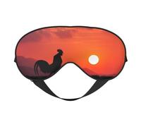 Animal Chickens Print Satin Sleep Mask & Eye Mask | Deep Dream Sleep Masks for Women & Men | Soft Sleeping Eye Mask to Nourish Skin