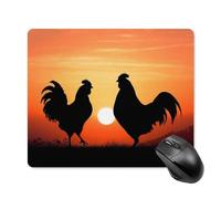 Animal Chickens Square Mouse Pad Portable Computer Mousepad with Non-Slip Rubber Base 18 * 22cm Ultra-Thin Gaming Mouse Mat for Computer Laptop Office Desk Accessories