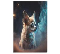 Animal Chihuahua Wooden Jigsaw Puzzles 1000 Piece Puzzle For Adults. Challenging To Complete But Fun And Humorous Jigsaws 78×53cm