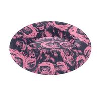 Animal Chimpanzee Black Pink Pet Dog Beds Removable & Washable fluffier Cat Pillow Bed for Medium Size Pets Supplies
