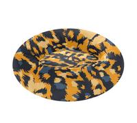 Animal Chimpanzee Fur Print Brown Black Warm & Cozy Pet Dog Bed fluffier Cat Cave Bed for Extra Small Size Pets Sleeping car seat para Perros