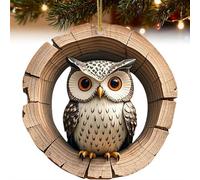 Animal Christmas Ornaments 2025,Forest Animal ChristmasOrnaments,Squirrels/Owl/Sloth Animals Ornaments for Christmas Tree,Acrylic Cozy Forest Christma s Hanging Decoration Gift for AnimalLovers