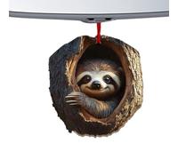 Animal Christmas Ornaments - 2D Acrylic Animal Ornament Decor - Festive Cute Portable Decorations for Holiday Home Wall Tree Bags Mobile Phones Family Colleagues