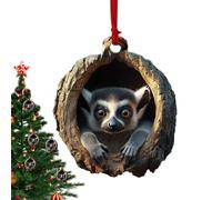 Animal Christmas Ornaments | 2D Acrylic Christmas Animals Ornaments,Festive Cute Portable Decorations for Holiday Home Wall Tree Bags Mobile Phones Family Colleagues