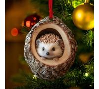 Animal Christmas Ornaments - 2D Acrylic Tree Pattern, Forest Decoration, Owl Pendant, Cute Hanging Ornaments and Gifts