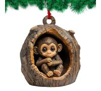Animal Christmas Tree Decorations,Cute Pendant Christmas Ornaments - 2D Acrylic Koala Monkey Cat Home Decoration, Holiday Ornament, Decorations