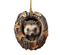 Animal Christmas Tree Ornaments Decorations Christmas Tree Animal Pattern Acrylic Ornament, Forest Animal Decoration UK Sales Seasonal Decor for Christmas Tree, Decor Keepsake Gifts Cute Animal