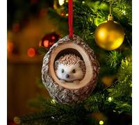 Animal Christmas Tree Ornaments, Forest Animals Acrylic Ornament, Lifelike Squirrel Sloth Hedgehog Rabbit Spider Ladybug Tree Decor, 8cm Holiday Hanging Ornament for Xmas Mantel Wreath (E)