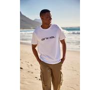 Animal Classico Mens Cotton T-Shirt - Stylish, Lightweight & Breathable Tee in Soft - for Spring Summer Beach, Holiday & Travel White L