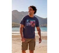 Animal Classico Wave Mens T-Shirt - Grey - Grey - Size: XS