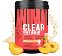 Clear Whey Isolate Protein Powder - Easy to Digest and Mix, 5g BCAA, Deliciously Juicy, Refreshing Anytime Drink for Men and Women, Peach Iced Tea 500g (20 Servings)