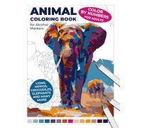 Animal Coloring Book for Alcohol Markers | Color by Numbers for Adults | Lions, Hippos, Crocodiles, Elephants, and Many More: A Journey to Relaxation: ... for Adults: An Alcohol Marker Coloring Book)