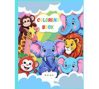 Animal Coloring Book for Kids: 22 Hand-Drawn Animals | Space to Write Owner’s Name