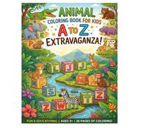 Animal coloring book for kids: A to Z Extravaganza!