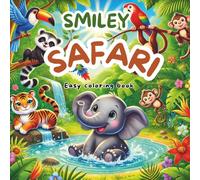 Animal Coloring Book for Kids Ages 3-5, 4-8, 8-12 - Jungle Safari Fun with 88 Pages of Cute Animals - Party Favors, Classroom Activities, Travel Gifts for Boys & Girls - Easy Coloring Pages