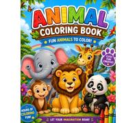 Animal Coloring Book Fun & Easy Land & Sea Animals for Kids: A Fun Coloring Adventure with Adorable Animals for Kids Ages 4-12