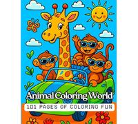 Animal Coloring World: 101 pages of coloring fun