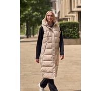 Animal Comfort Zone Womens Longline Gilet - Beige - Beige - Size: 6