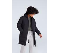 Animal Women's 'Cosi Cloud' Water Resistant Mid Length Warm Hooded Down Filled Coat in Black | Size: 10 Animal Black 10