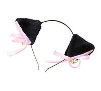 Animal Cosplay Cat Ear Headband with Bell - Black