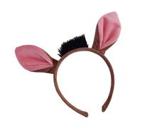 Animal Cosplay Costume - , Fancy Outfit Accessories, Realistic Character Suit with Wild Boar Ears, Nose and Tail for Parties and Stage Performances