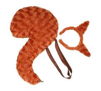 Animal Costume | Cosplay Squirrel Tail and Headband,Cute Outfir, Plush Soft Cosplay Accessories for School Performance Birthday Halloween Zoo Event