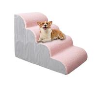 Animal Couch Ladder - Wide, Ascending Step, Soft, Layered Construction, Stability, Focused Mobility Aid, Vehicle Entry Support, Suitable Transition Structure For Car