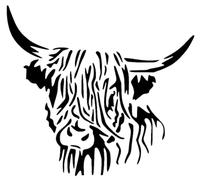 Animal Cow Bull Mylar Stencil Template 190 Micron A4 Size Painting Wall Art Crafts Airbrush