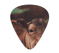 Animal Cow Guitar Picks with Organizer Storage Box Guitar Plectrums 12PCS 3 Thickness Thin Medium Heavy 0.46 0.71 0.96mm Guitar Picks For Acoustic Electric or Bass Guitars