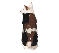 Animal Cow Print Dog Hoodie For Small Dogs, Warm, Soft, And Breathable Sweatshirt, Easy To Wear Jumper, Pet Winter Weather Coat Pullover