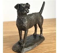 Animal Crackers Border Terrier Dog Figurine In Solid Cold Cast Bronze Designed By Harriet Glen, Quality Dog Lover Home Decoration Animal Crackers Bronze