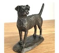Animal Crackers Border Terrier figurine by Harriet Glen in cold cast bronze, quality dog lover ornament gift or collectable