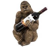 Animal Crackers Bronze Effect Gorilla Wine Bottle Holder Ornament Decoration Monkey Lover Gift