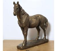 Animal Crackers Bronze Horse figurines from the Leonardo Reflections Bronzed range, in gold gift box (Single Horse)