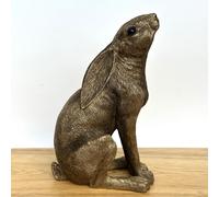Animal Crackers Bronze Moongazing Hare, Leonardo Reflections Range, Gift Boxed, Height 18cm Animal Crackers Bronze
