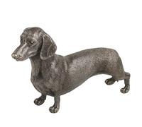 Animal Crackers Dachshund Dog figurine sculpture in solid cold cast bronze, gift boxed, great dog lover gift or collectable
