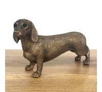Animal Crackers Dachshund Figurine From The Leonardo Reflections Bronzed Range, Gift Boxed.