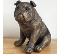 Animal Crackers English Bulldog Figurine From The Leonardo Reflections Bronzed Range, Gift Boxed.