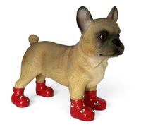 Animal Crackers French Bulldog Dog In Red Wellington Boots With Bee Decorations Special Edition