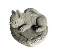 Animal Crackers French Bulldog 'Forever In Our Hearts' Stone Effect Dog Memorial Or Pet Los Gift