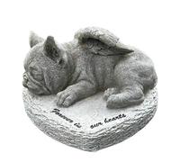 Animal Crackers French Bulldog 'Forever In Our Hearts' Stone Effect Dog Memorial Or Pet LoSs Gift