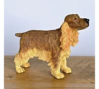 Animal Crackers Golden Brown Cocker Spaniel Dog Figurine By Leonardo, Gift Boxed Animal Crackers Multicolor