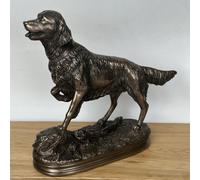 Animal Crackers Golden Retriever Dog Figurine By Beauchamp Bronze, Quality Heavy Weight Home Decoration in Bronze Animal Crackers Bronze