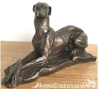 Animal Crackers Greyhound Dog Sculpture, Solid Cold Cast Bronze Home Decor, Designed By Harriet Glen