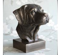 Animal Crackers Heavy Bronze Effect Labrador Dog Head Bust Ornament Animal Crackers Bronze