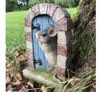 Animal Crackers Heavy resin Mouse doorway fairy garden door ornament decoration mice lover gift