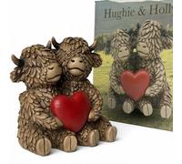 Animal Crackers Hughie And Holly True Love Highland Cows With Red Heart By Lesser And Pavey