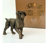 Animal Crackers Jack Russell Terrier Dog Figurine, Leonardo Reflections Bronzed, Gift Boxed