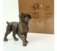 Animal Crackers Jack Russell Terrier Dog Figurine, Leonardo Reflections Bronzed, Gift Boxed in Bronze Animal Crackers Bronze