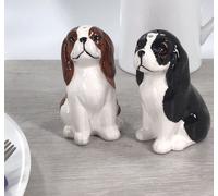 Animal Crackers King Charles Spaniel Novelty Salt & Pepper Shaker Set
